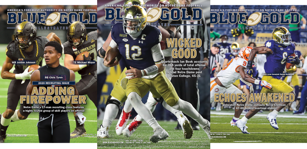 Notre Dame Football on Blue & Gold 